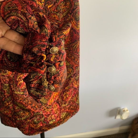 Jordan vintage cottagecore blouse‎ with bohemian print - Picture 6 of 12